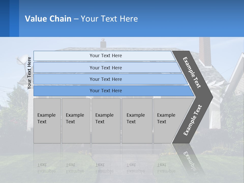 Globe Black House PowerPoint Template