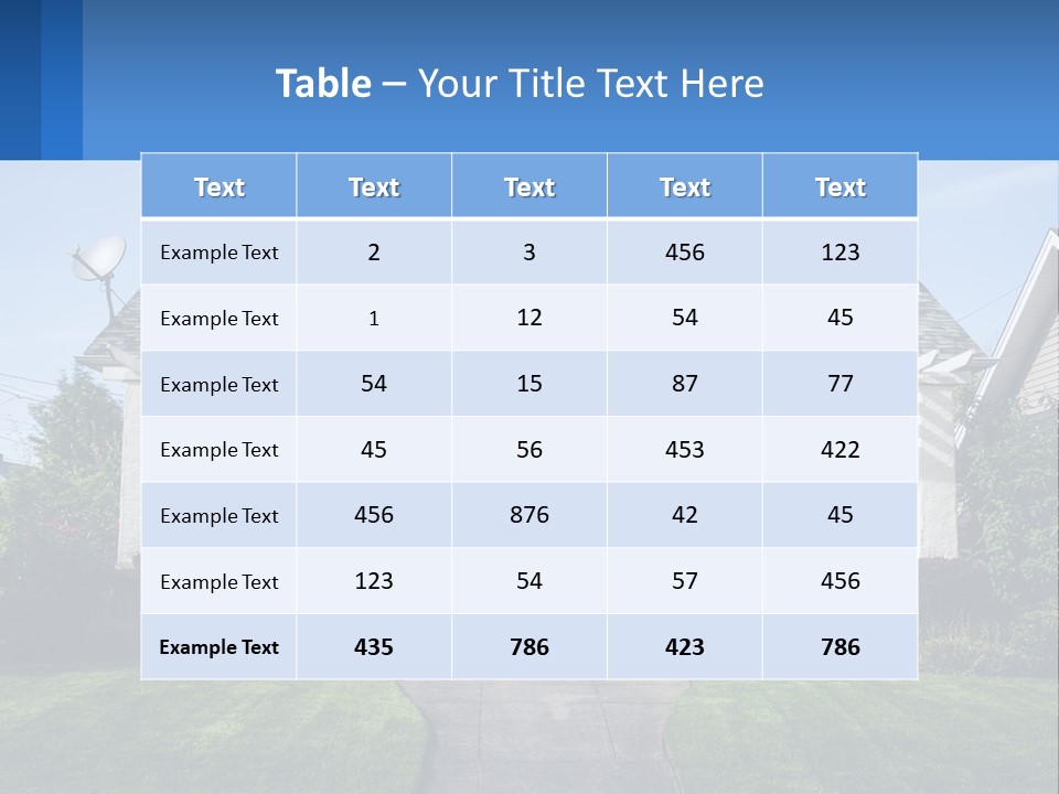 Globe Black House PowerPoint Template