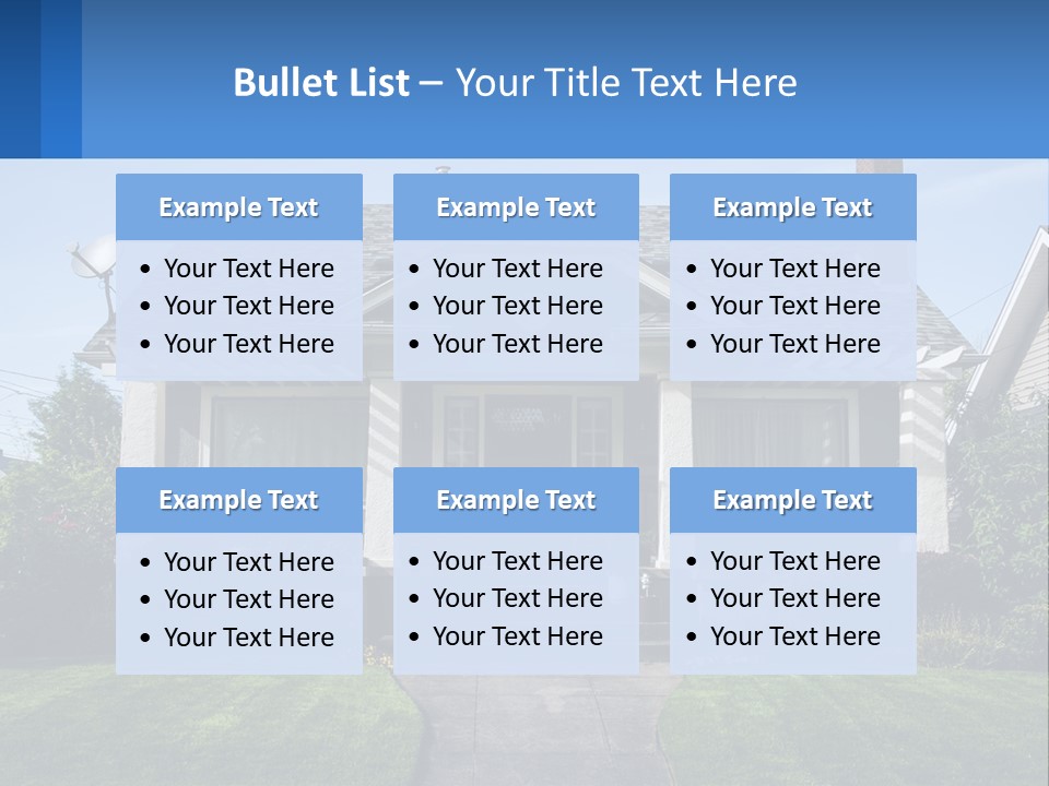Globe Black House PowerPoint Template