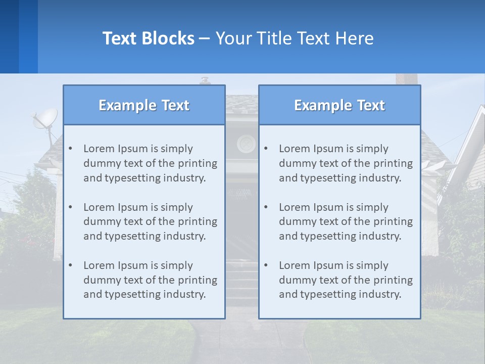 Globe Black House PowerPoint Template