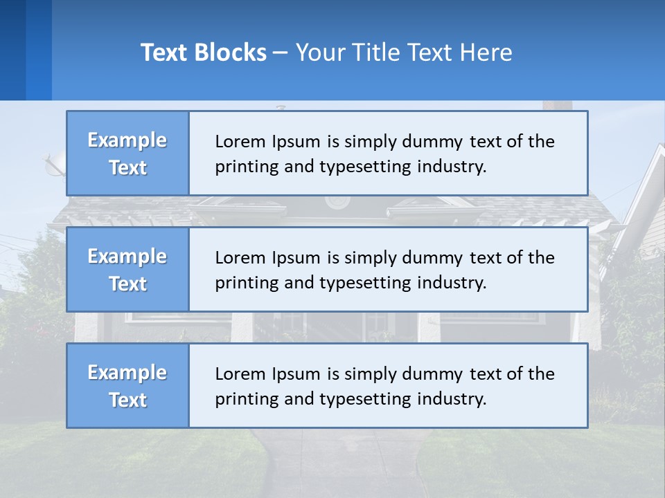 Globe Black House PowerPoint Template