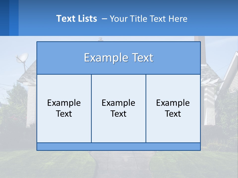 Globe Black House PowerPoint Template