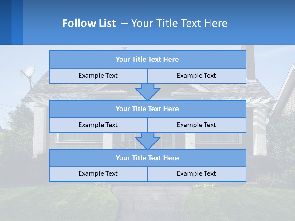 Globe Black House PowerPoint Template