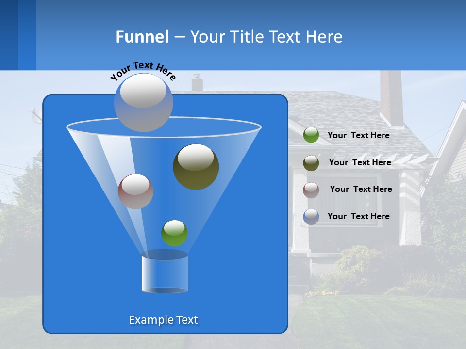 Globe Black House PowerPoint Template