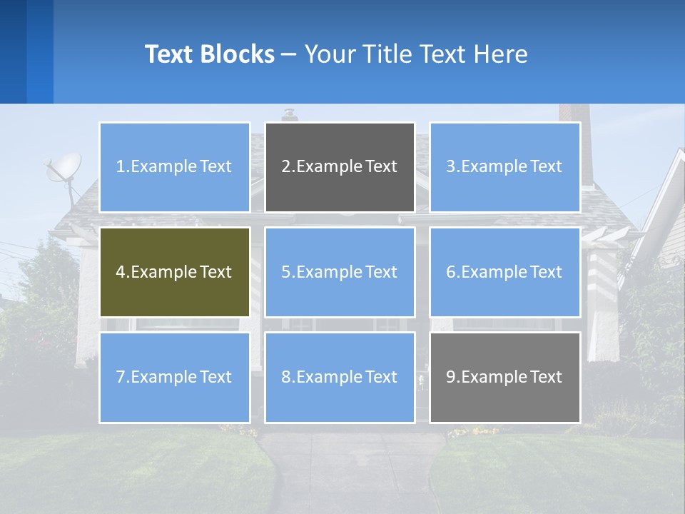 Globe Black House PowerPoint Template