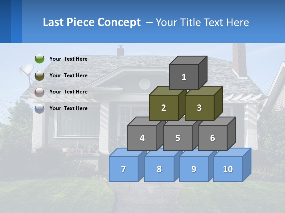 Globe Black House PowerPoint Template