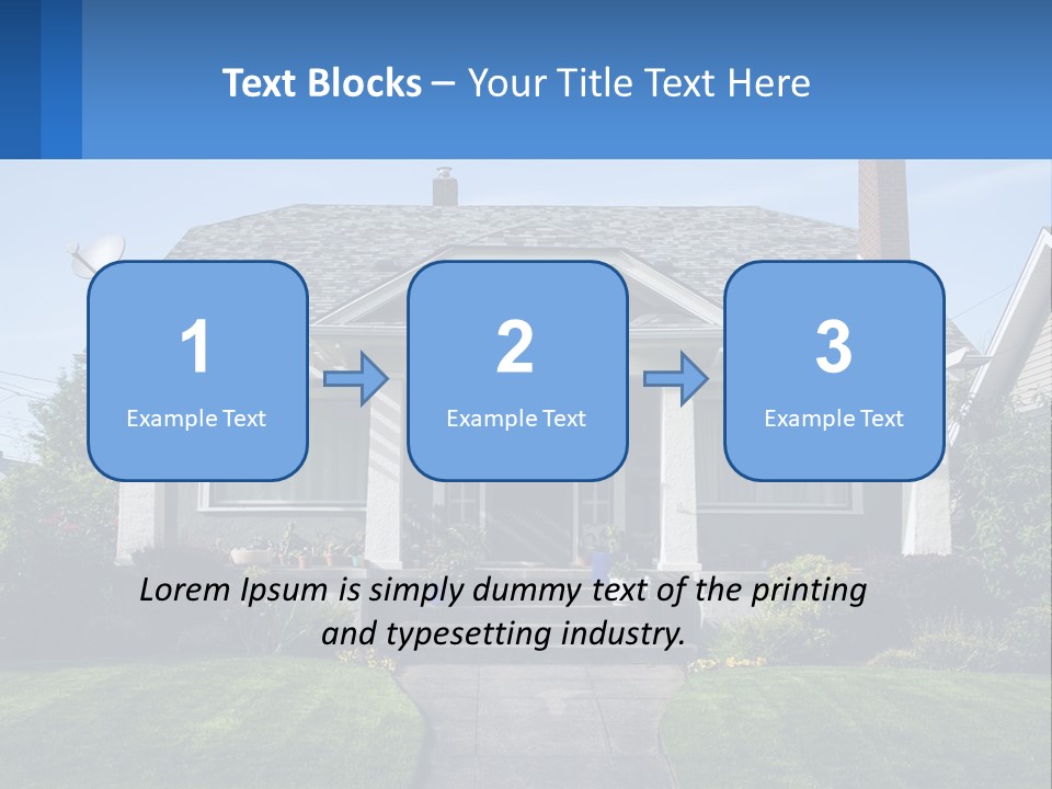 Globe Black House PowerPoint Template