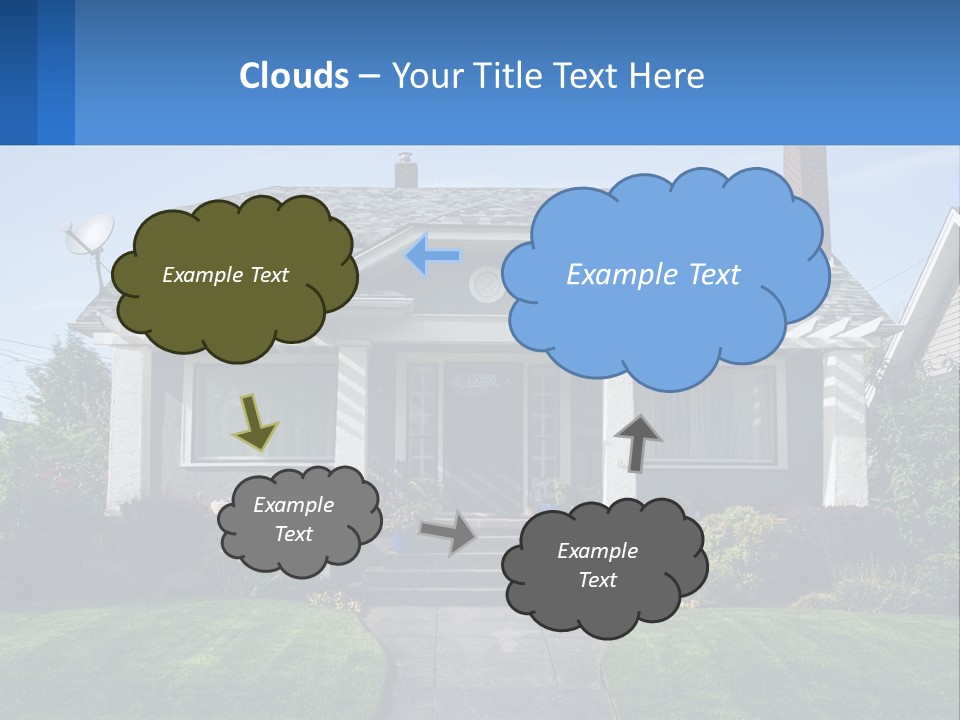 Globe Black House PowerPoint Template