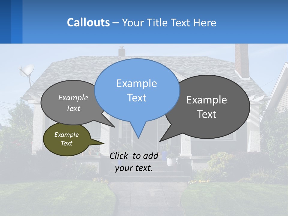 Globe Black House PowerPoint Template