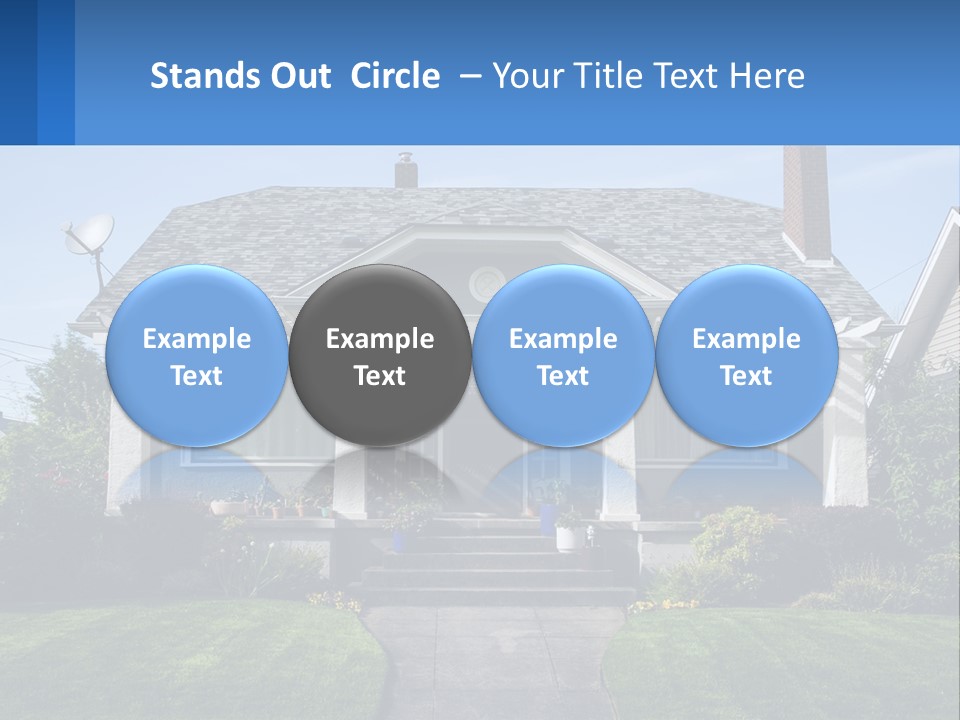 Globe Black House PowerPoint Template