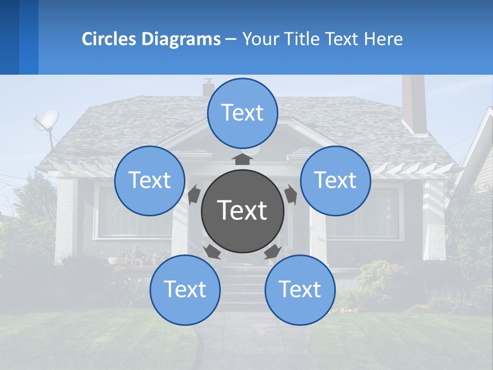 Globe Black House PowerPoint Template