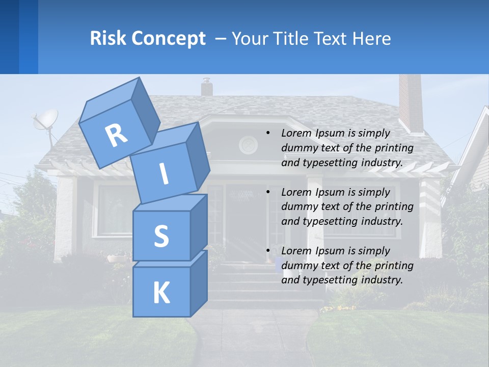 Globe Black House PowerPoint Template