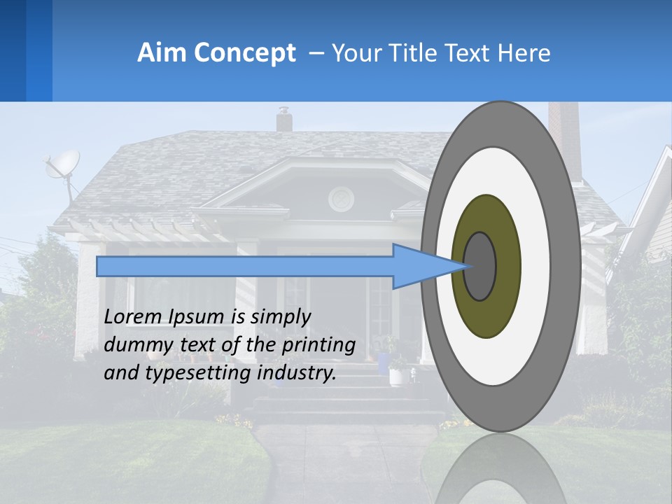 Globe Black House PowerPoint Template