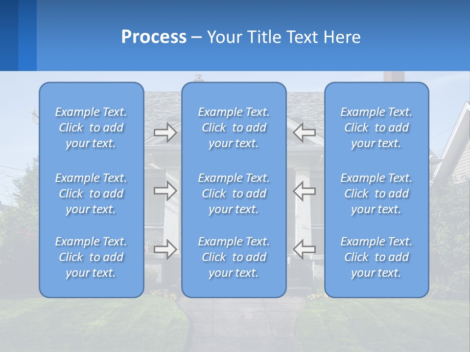 Globe Black House PowerPoint Template
