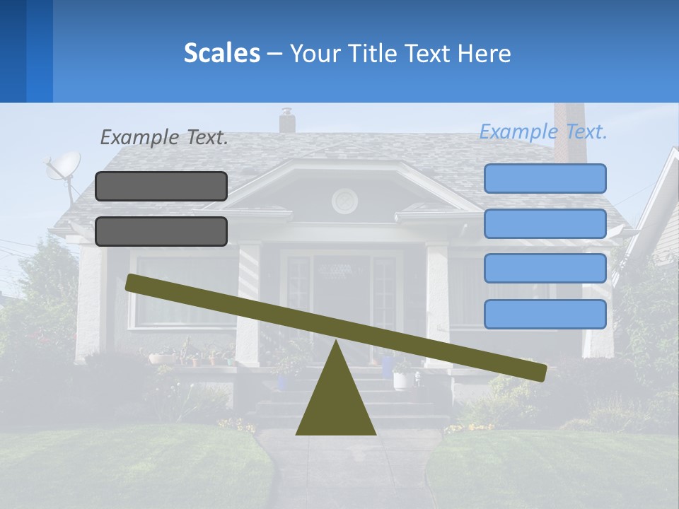 Globe Black House PowerPoint Template