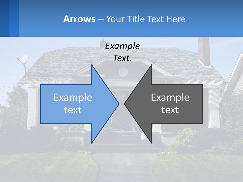 Globe Black House PowerPoint Template