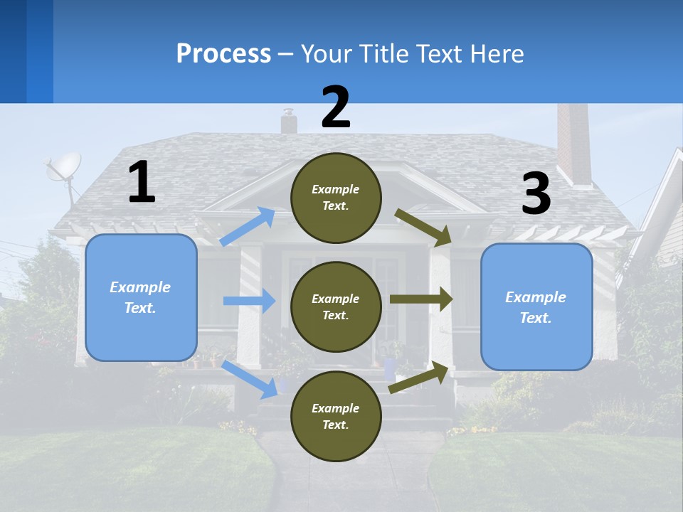 Globe Black House PowerPoint Template