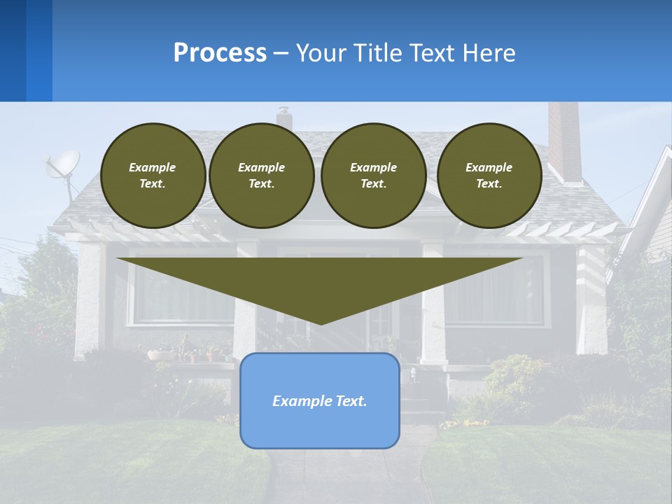 Globe Black House PowerPoint Template