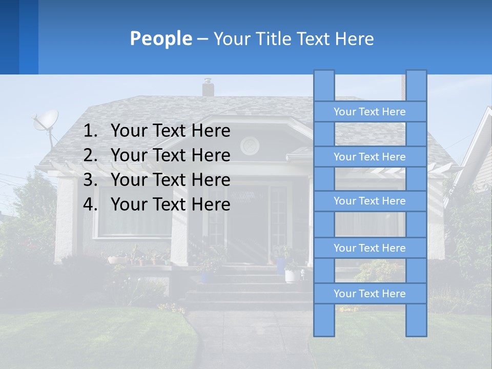 Globe Black House PowerPoint Template