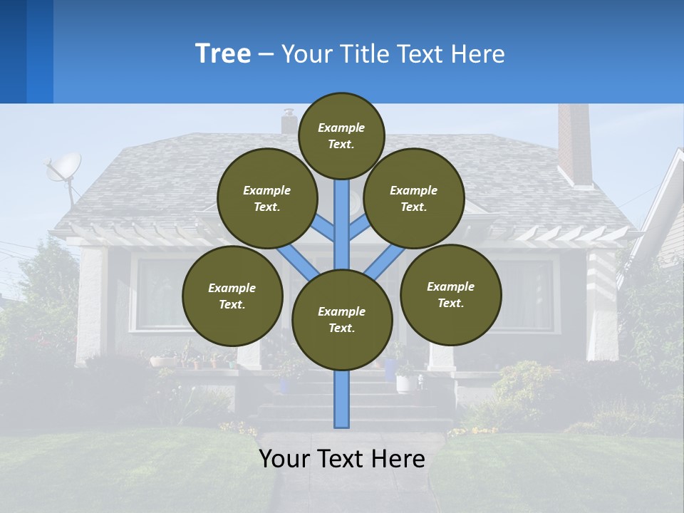 Globe Black House PowerPoint Template