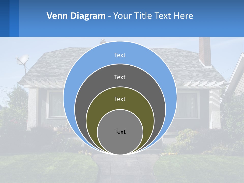 Globe Black House PowerPoint Template