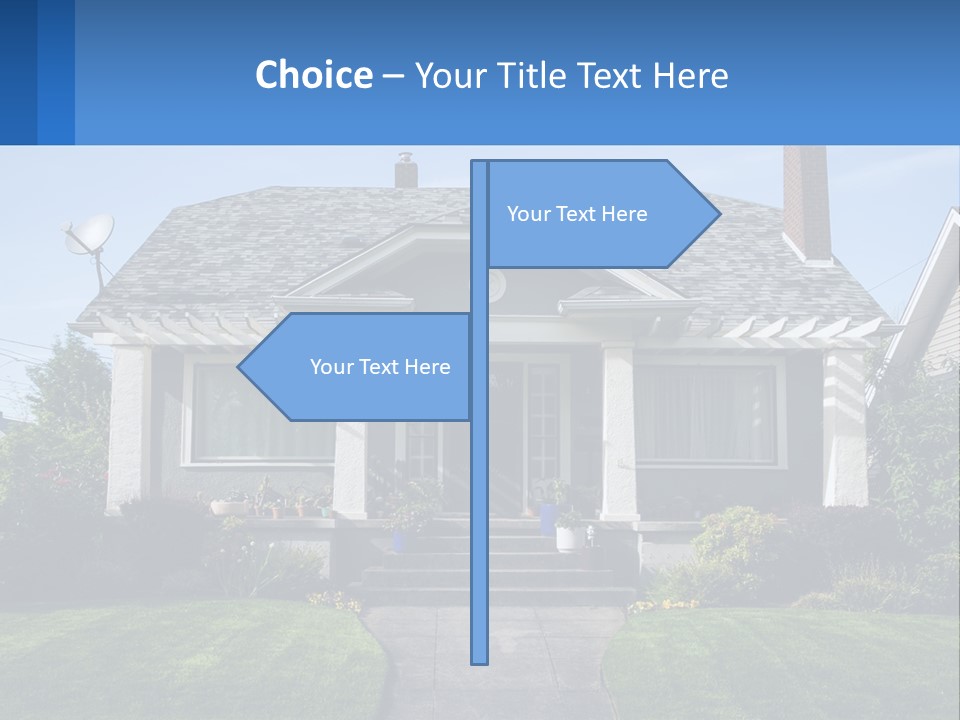 Globe Black House PowerPoint Template