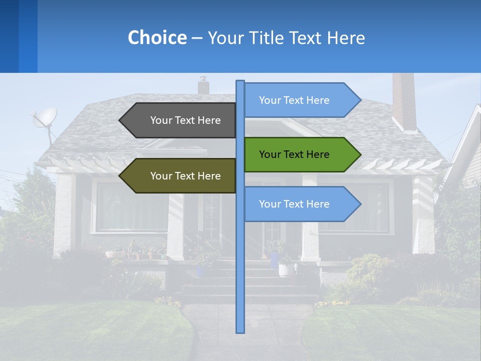 Globe Black House PowerPoint Template