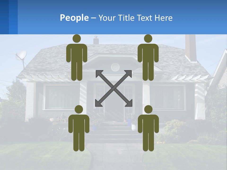 Globe Black House PowerPoint Template