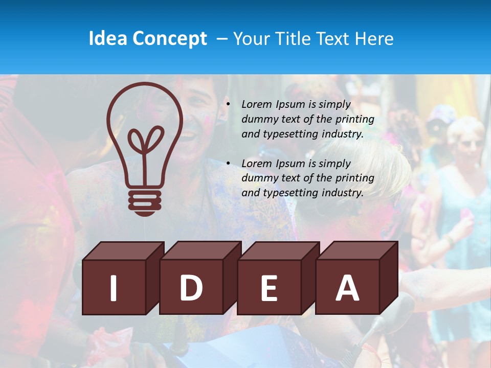 Construction Ball Square PowerPoint Template