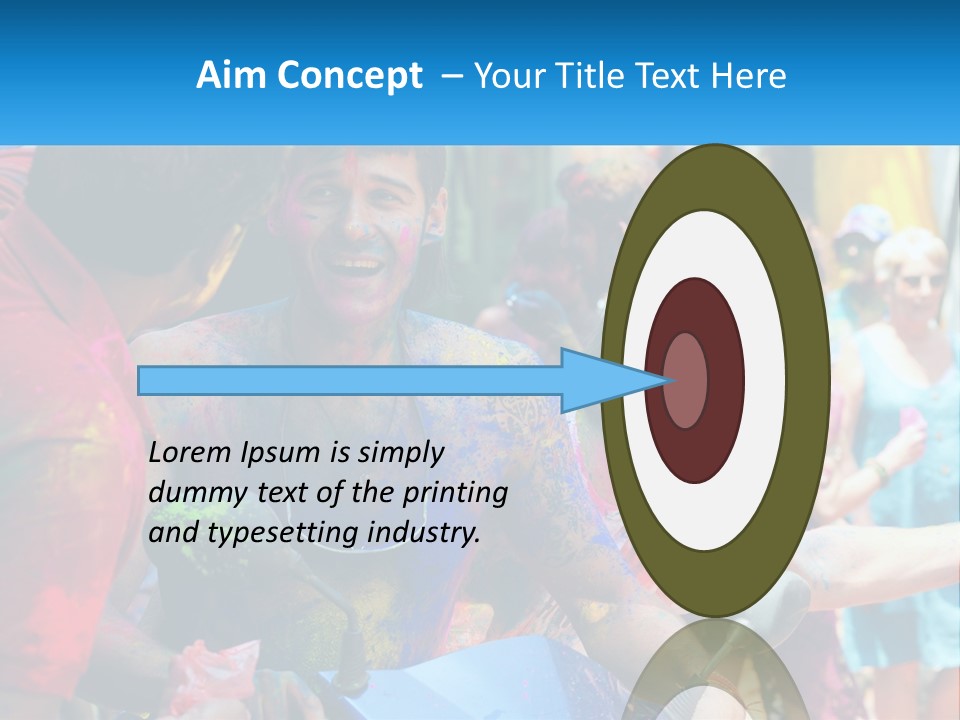 Construction Ball Square PowerPoint Template