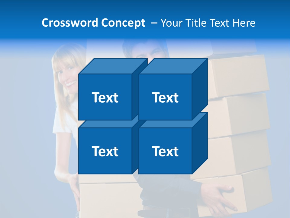 Construction Cube Planet PowerPoint Template