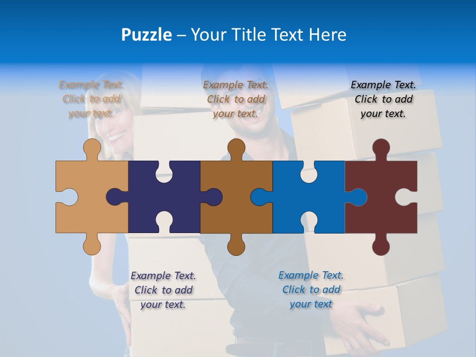 Construction Cube Planet PowerPoint Template
