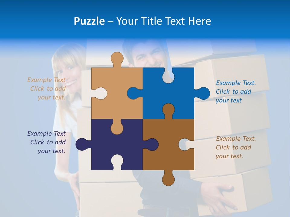 Construction Cube Planet PowerPoint Template