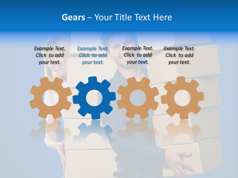 Construction Cube Planet PowerPoint Template