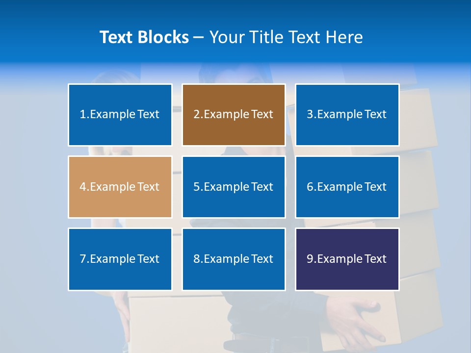 Construction Cube Planet PowerPoint Template