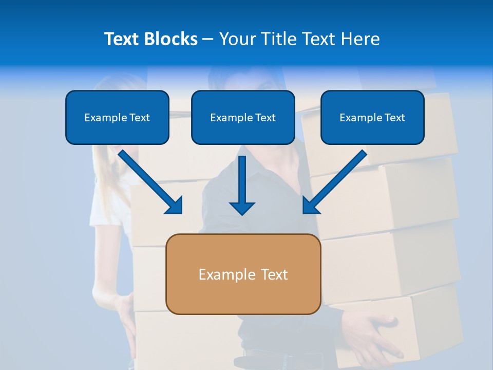 Construction Cube Planet PowerPoint Template