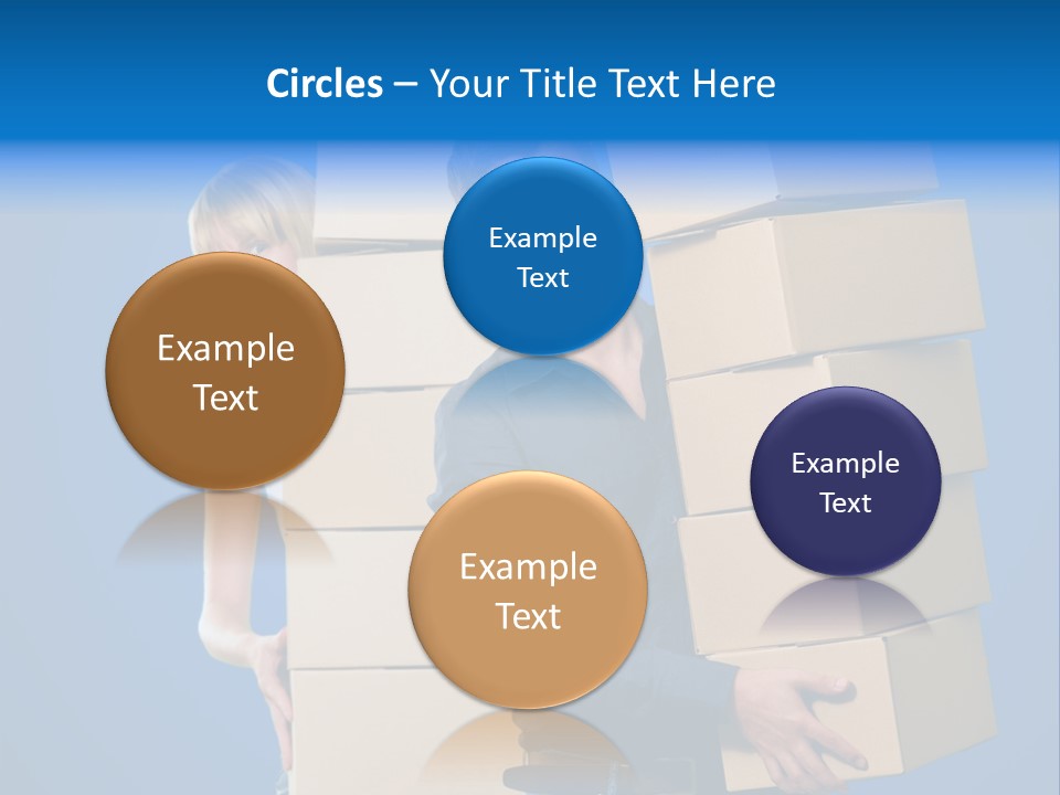 Construction Cube Planet PowerPoint Template