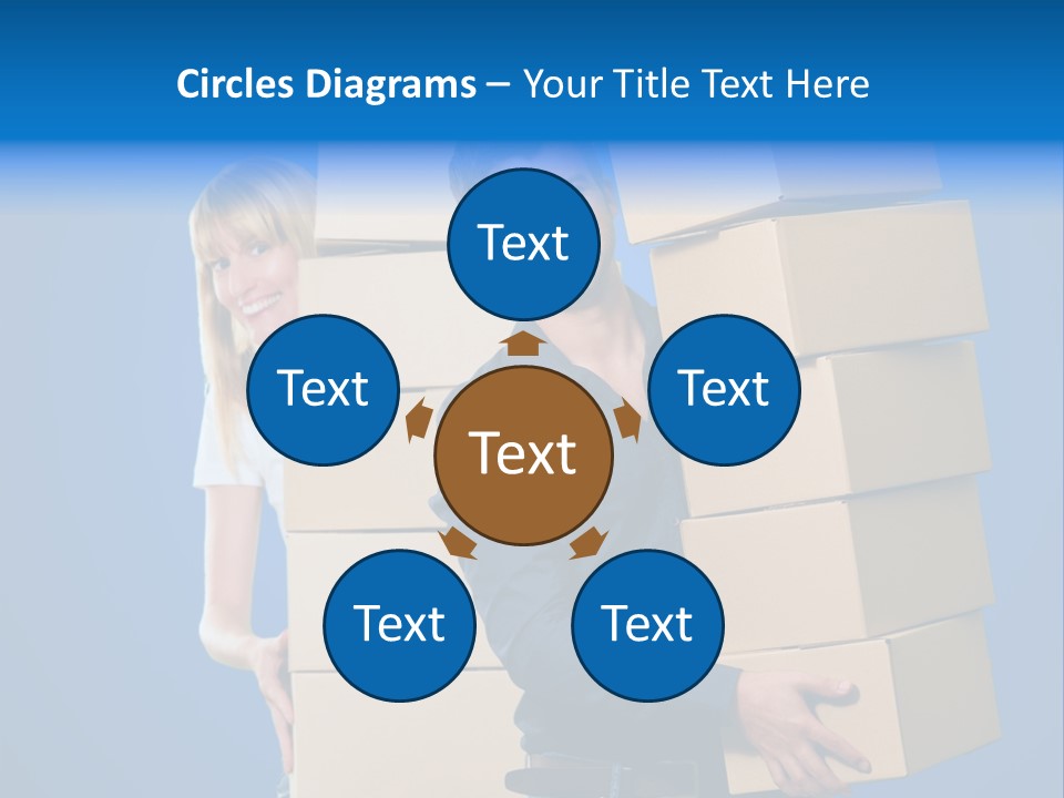 Construction Cube Planet PowerPoint Template