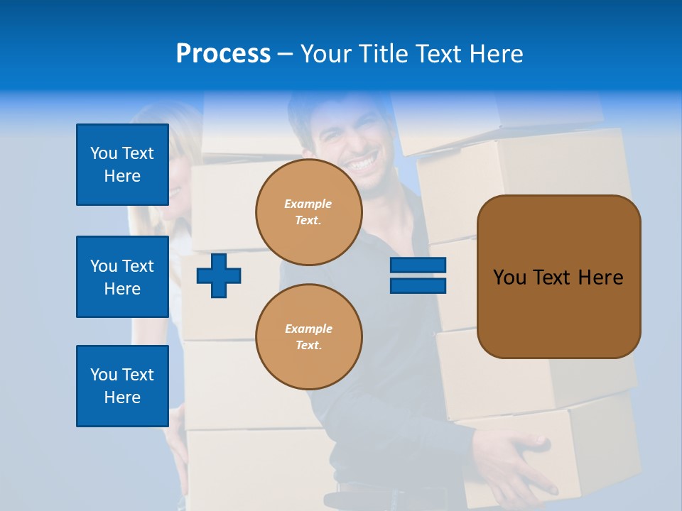 Construction Cube Planet PowerPoint Template