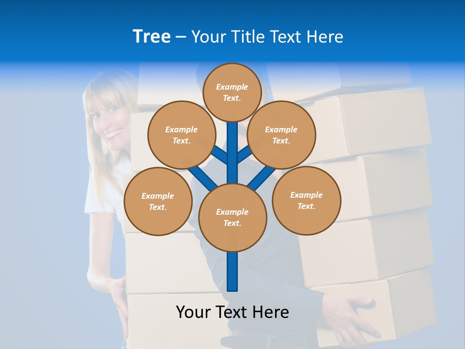 Construction Cube Planet PowerPoint Template