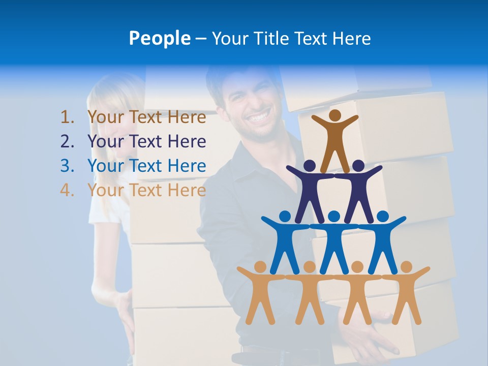 Construction Cube Planet PowerPoint Template