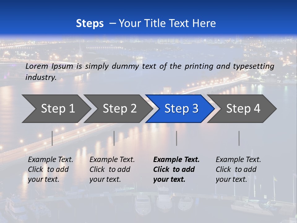 Downtown Tall Black PowerPoint Template
