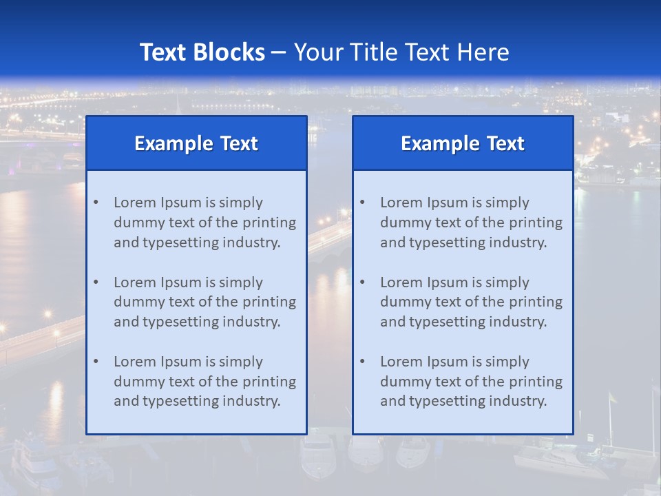 Downtown Tall Black PowerPoint Template