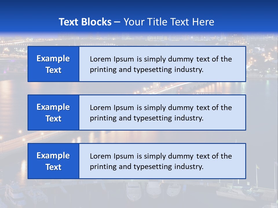 Downtown Tall Black PowerPoint Template