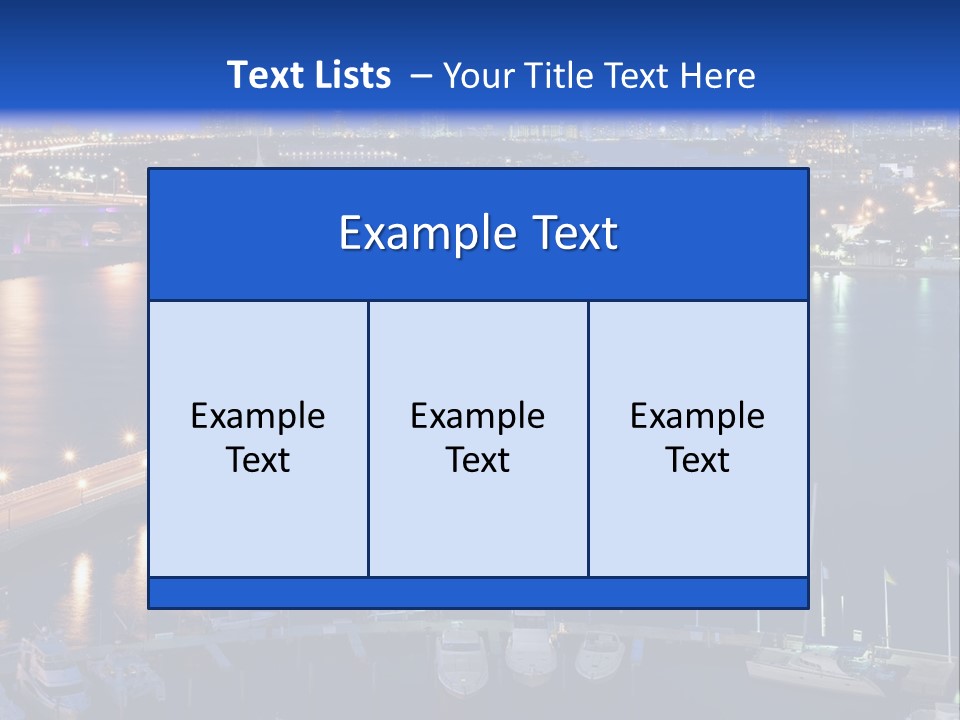 Downtown Tall Black PowerPoint Template