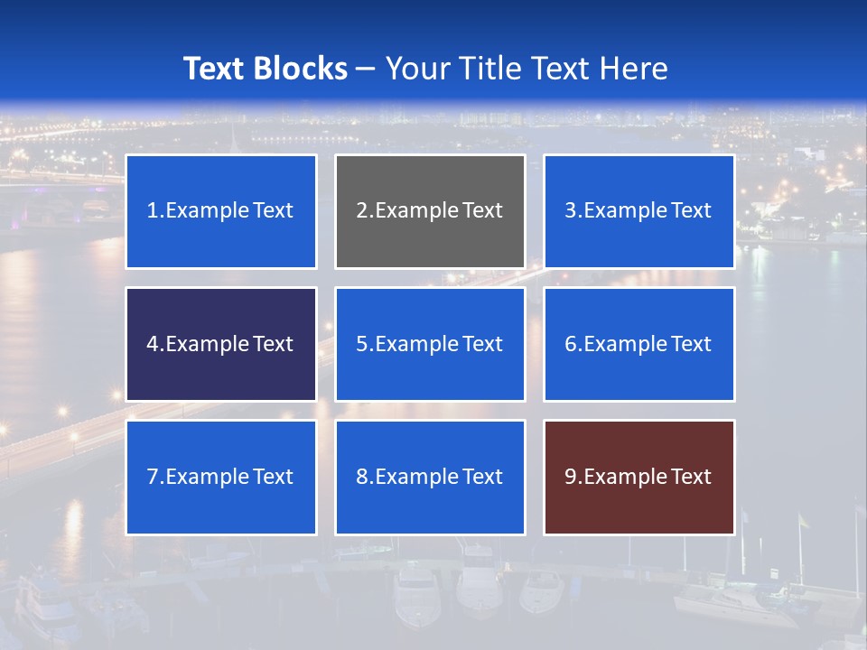 Downtown Tall Black PowerPoint Template
