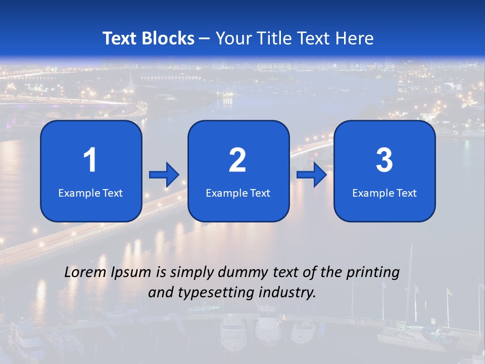 Downtown Tall Black PowerPoint Template