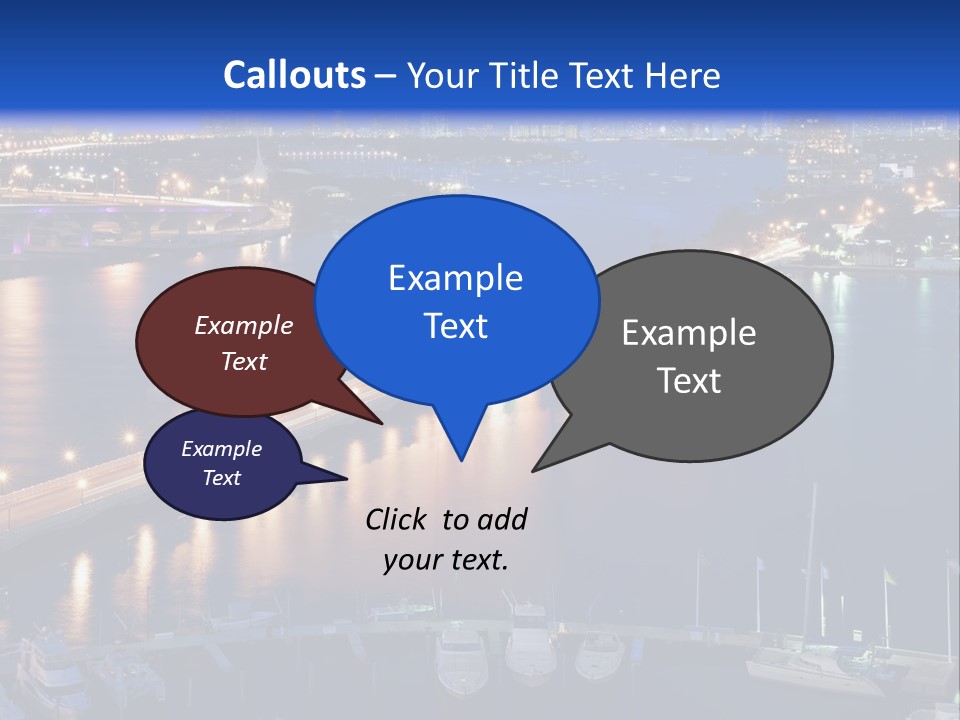 Downtown Tall Black PowerPoint Template