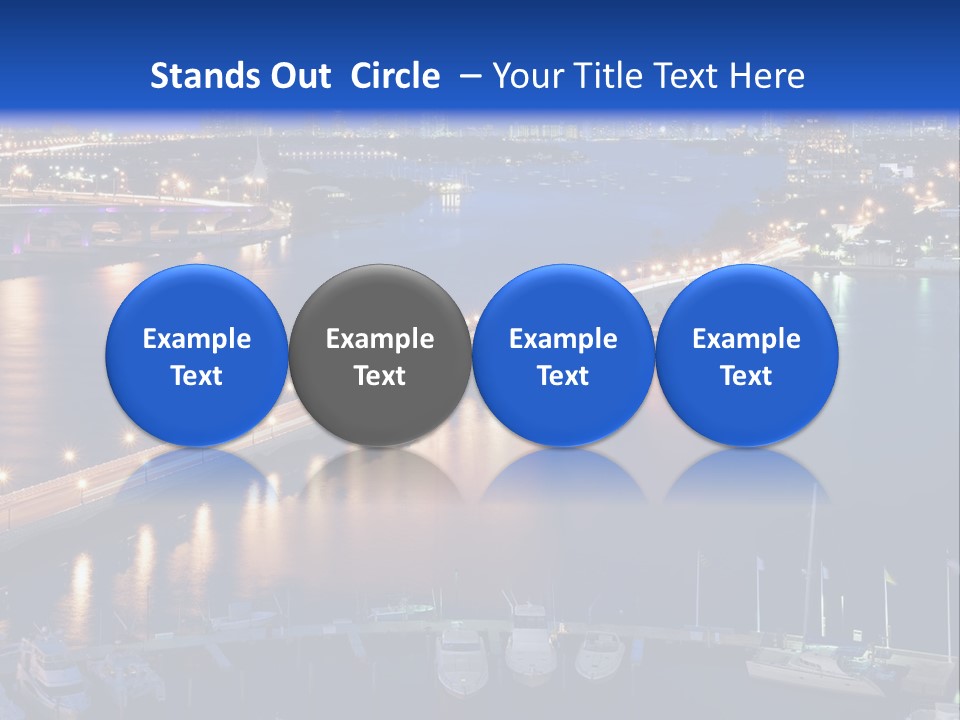 Downtown Tall Black PowerPoint Template