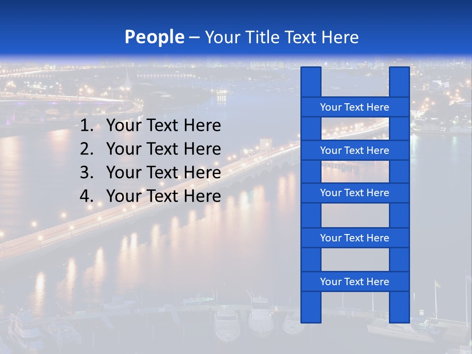 Downtown Tall Black PowerPoint Template
